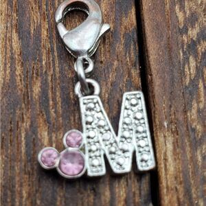 Disney parks collectible charm for bracelet or necklace  initial‎ M